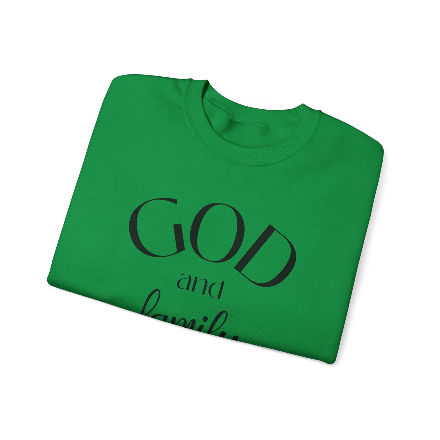 God and FamilyUnisex Heavy Blend™ Crewneck Sweatshirt
