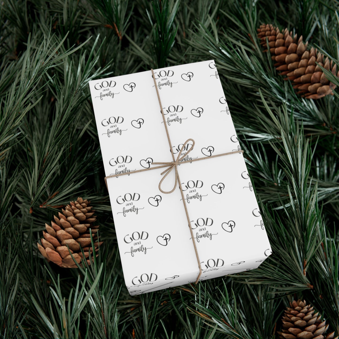 God Family  Wrapping Paper- White