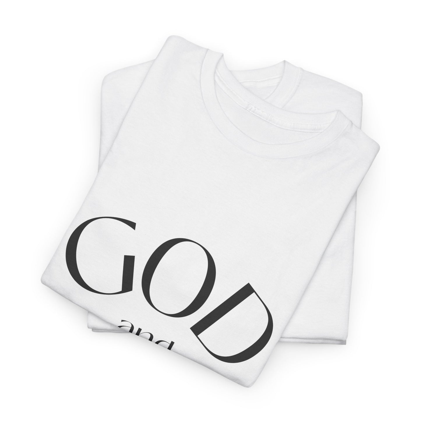 God and Family Men's Heavy Duty Cotton Tee