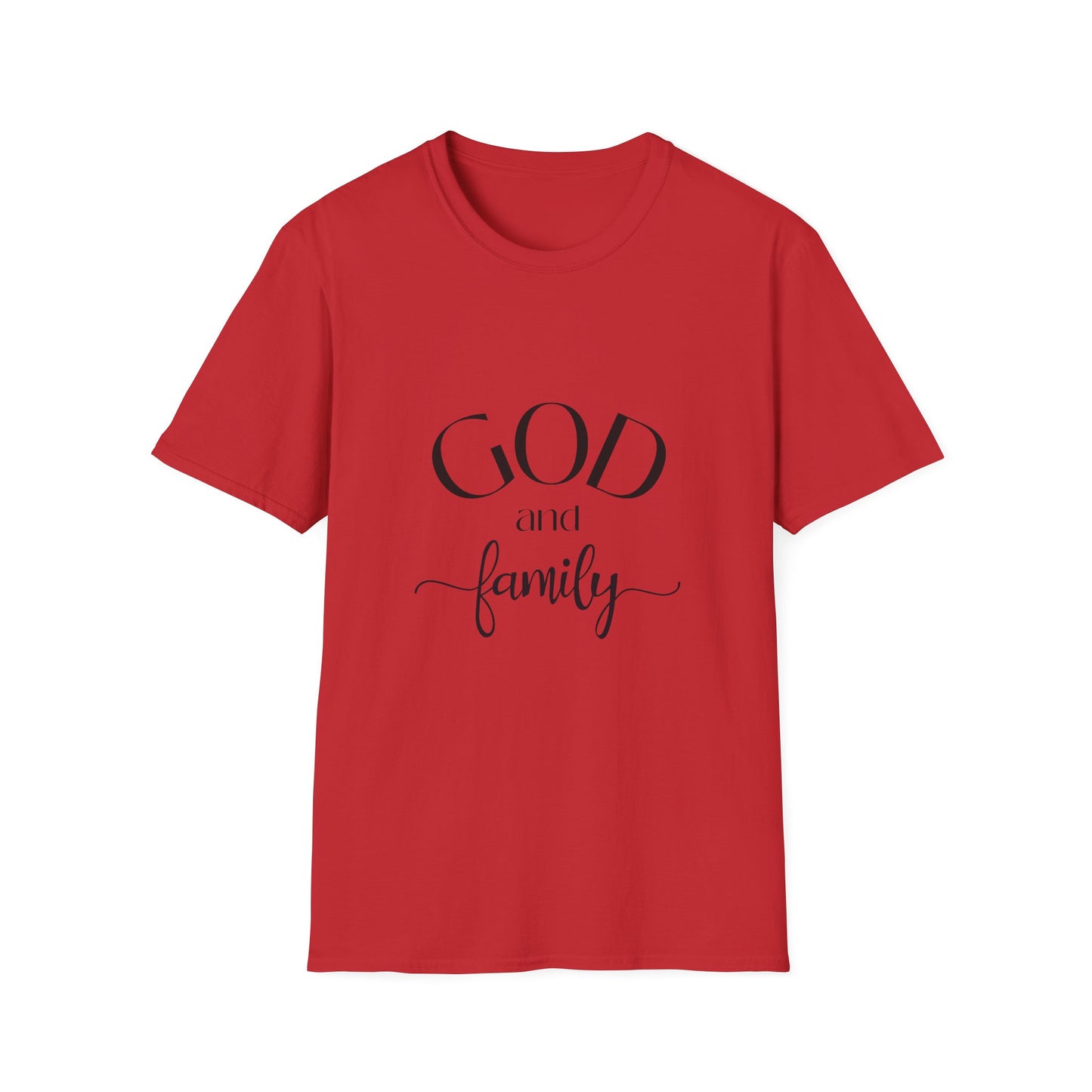 God and Family T-Shirt — Faith-Based Family Tee Soft Style