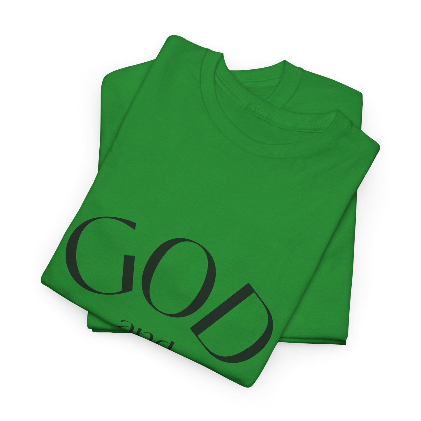 God and Family Men's Heavy Duty Cotton Tee