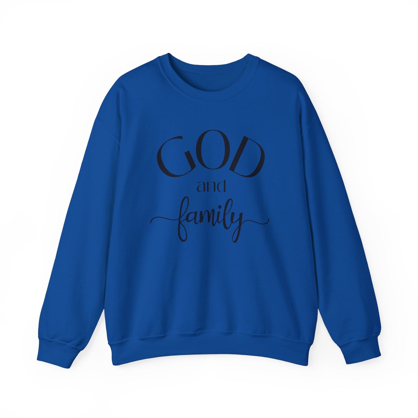 God and  FamilyUnisex Heavy Blend™ Crewneck Sweatshirt