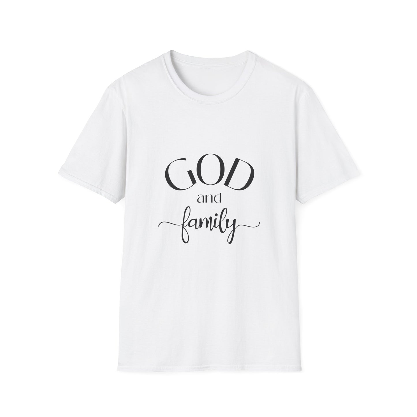 God and Family T-Shirt — Faith-Based Family Tee Soft Style