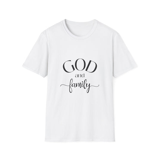 God and Family T-Shirt — Faith-Based Family Tee Soft Style