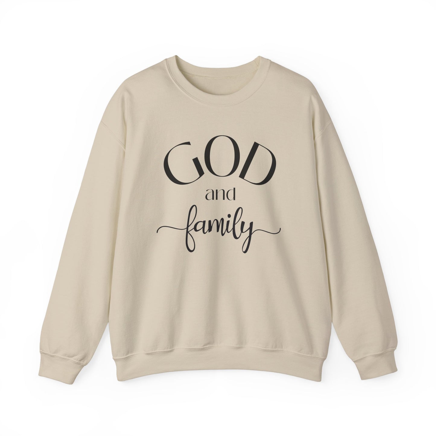 God and  FamilyUnisex Heavy Blend™ Crewneck Sweatshirt