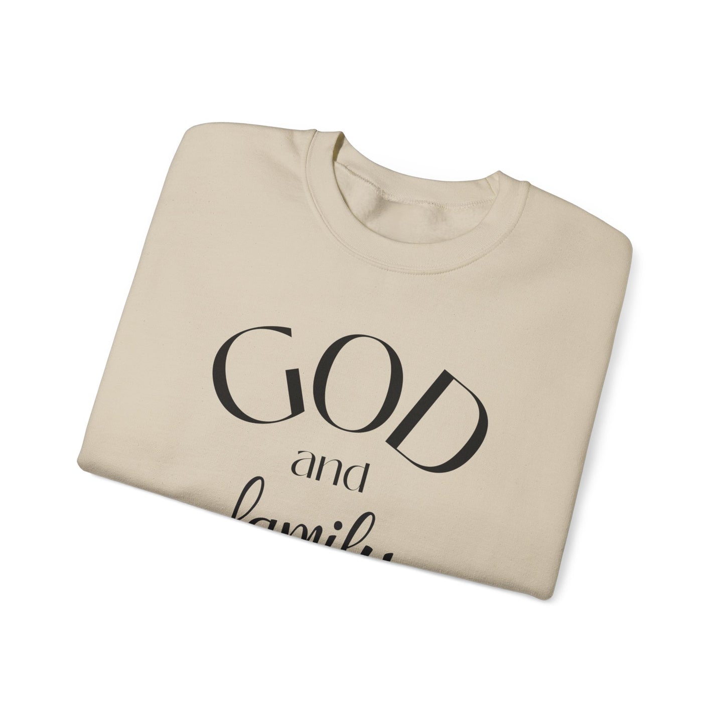 God and  FamilyUnisex Heavy Blend™ Crewneck Sweatshirt