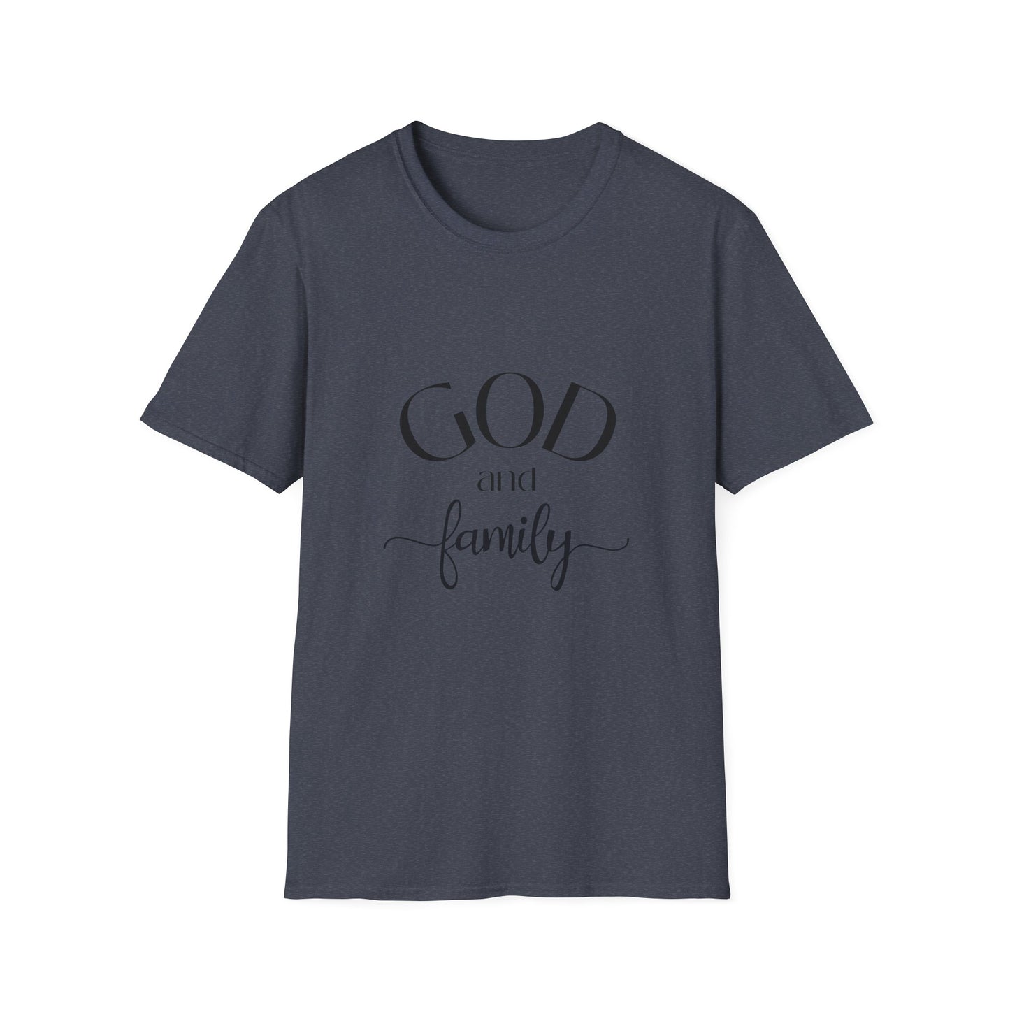 God and Family T-Shirt — Faith-Based Family Tee Soft Style