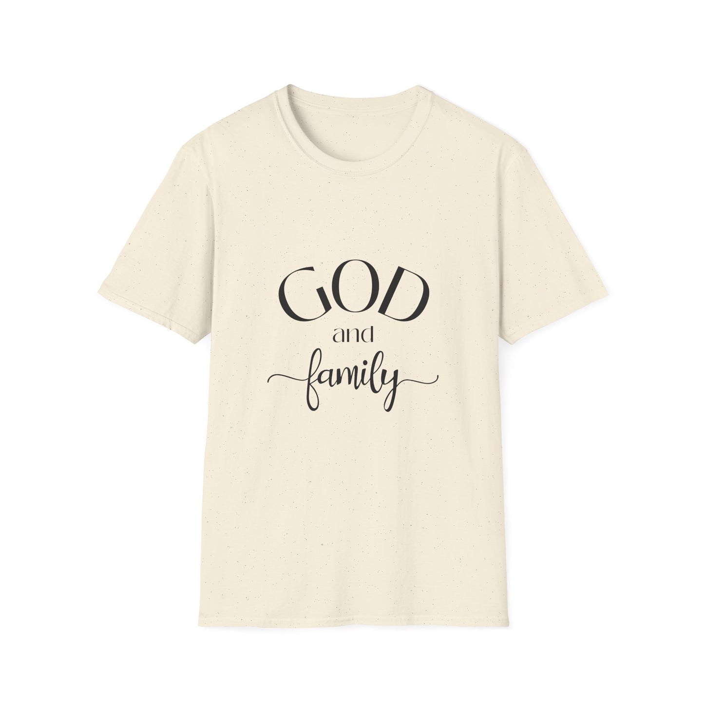 God and Family T-Shirt — Faith-Based Family Tee Soft Style