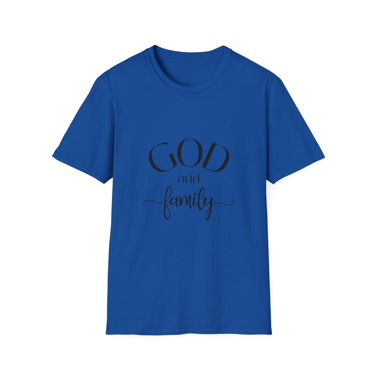 God and Family T-Shirt — Faith-Based Family Tee Soft Style