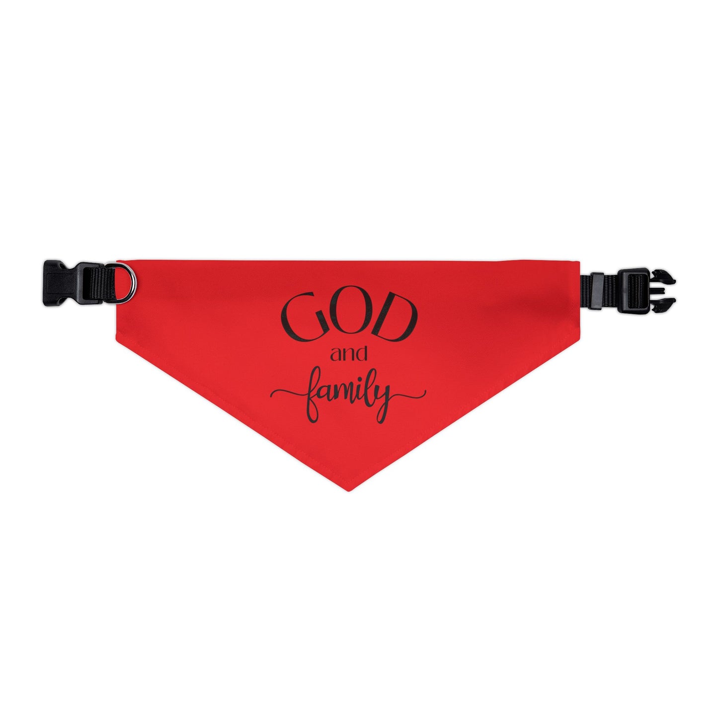 God and Family Pet Bandana Collar