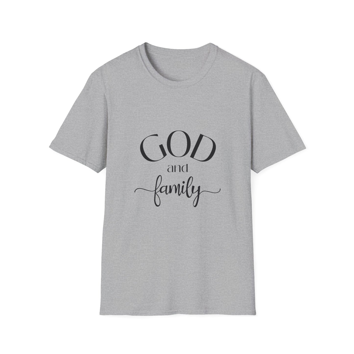 God and Family T-Shirt — Faith-Based Family Tee Soft Style
