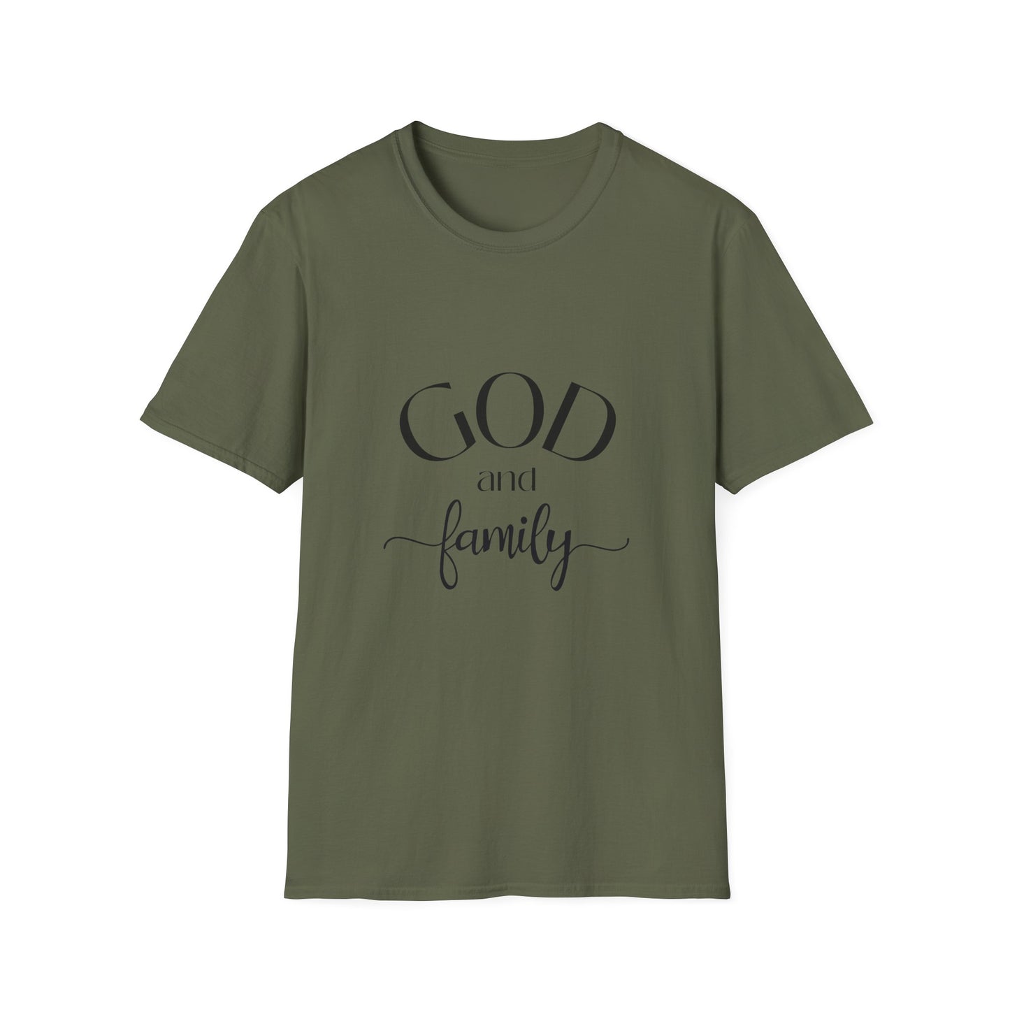 God and Family T-Shirt — Faith-Based Family Tee Soft Style