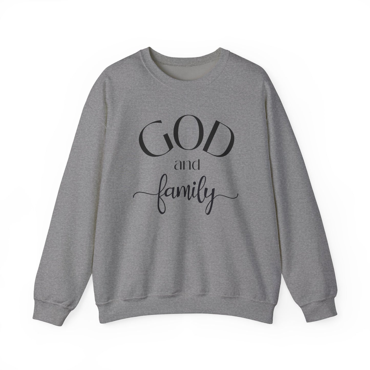 God and  FamilyUnisex Heavy Blend™ Crewneck Sweatshirt