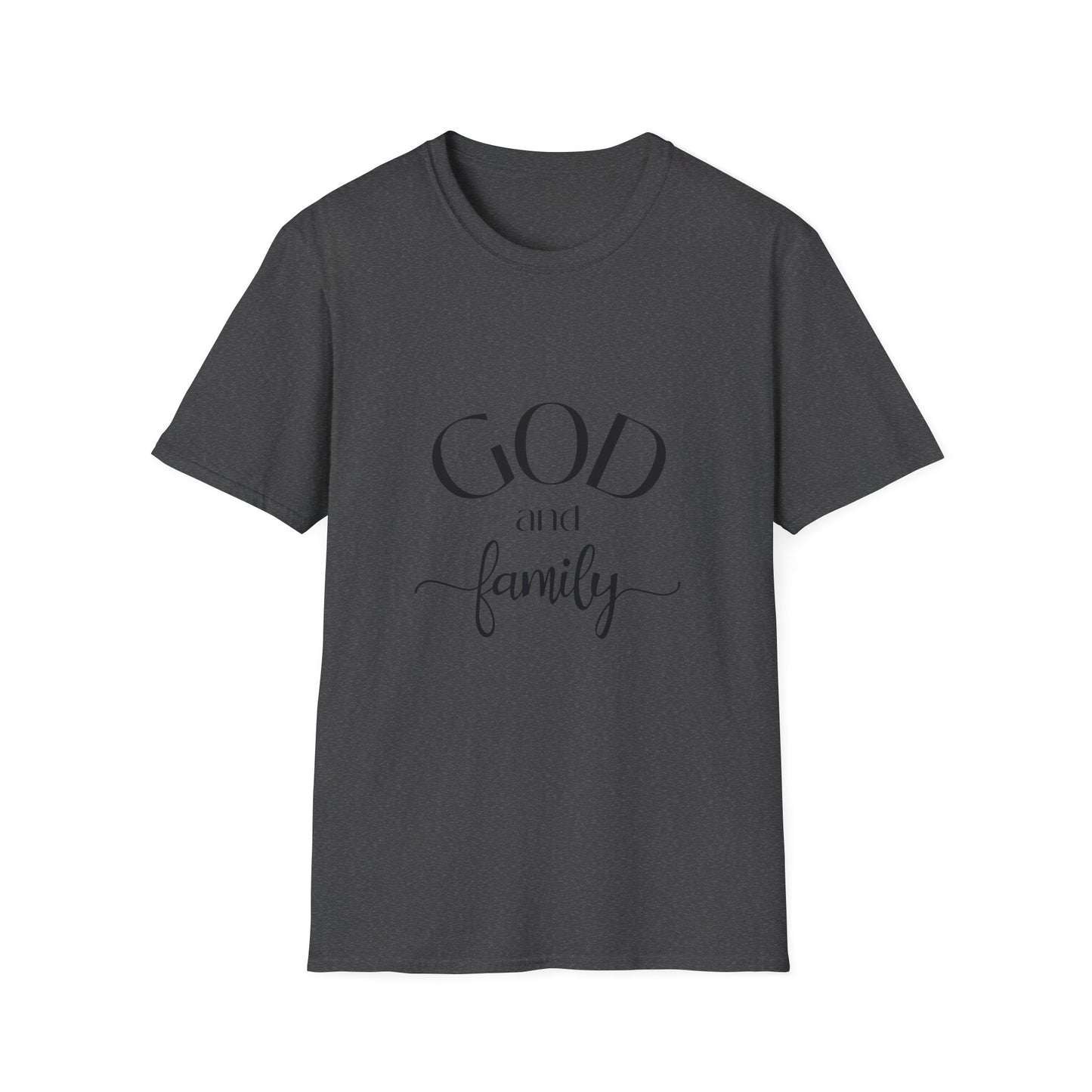 God and Family T-Shirt — Faith-Based Family Tee Soft Style