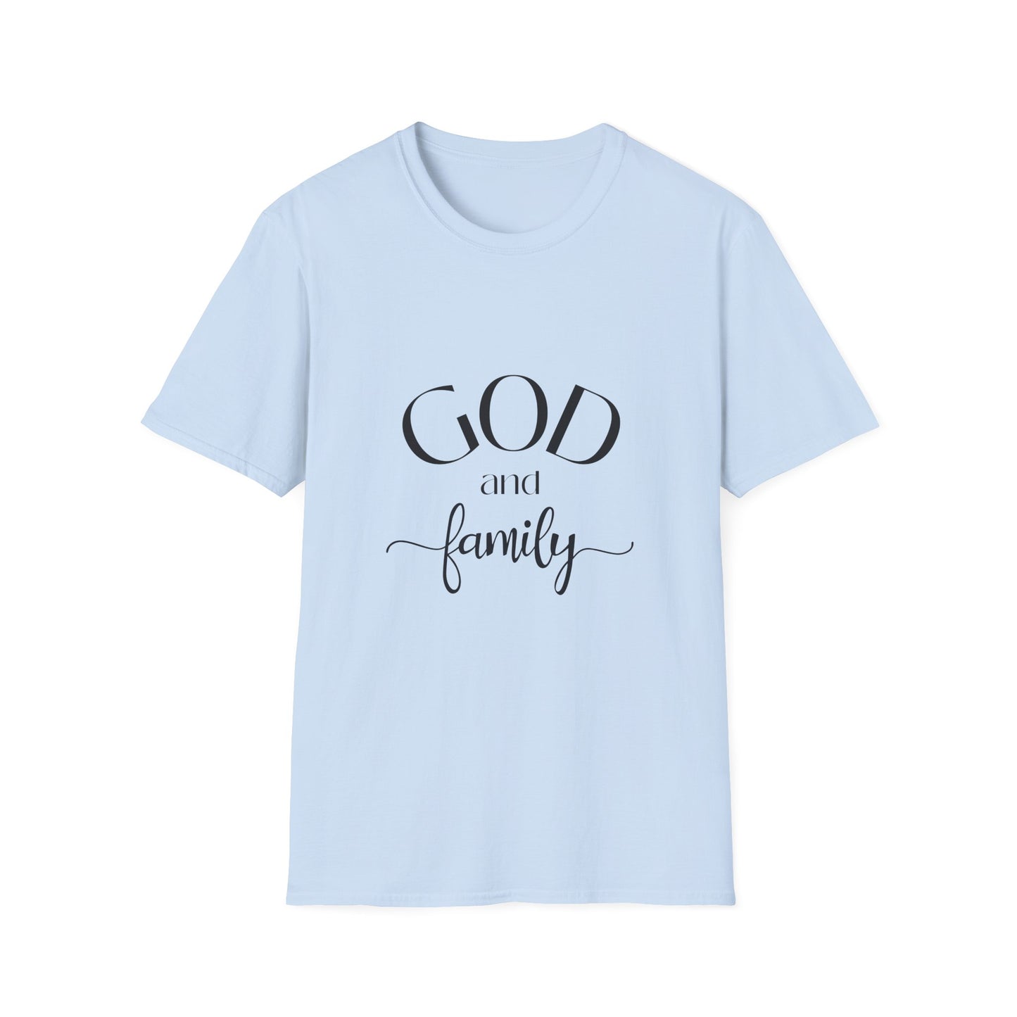 God and Family T-Shirt — Faith-Based Family Tee Soft Style