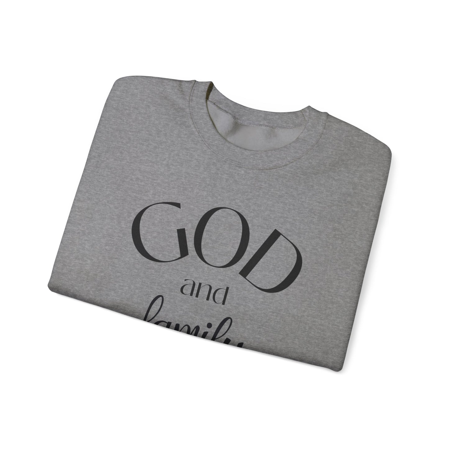 God and  FamilyUnisex Heavy Blend™ Crewneck Sweatshirt