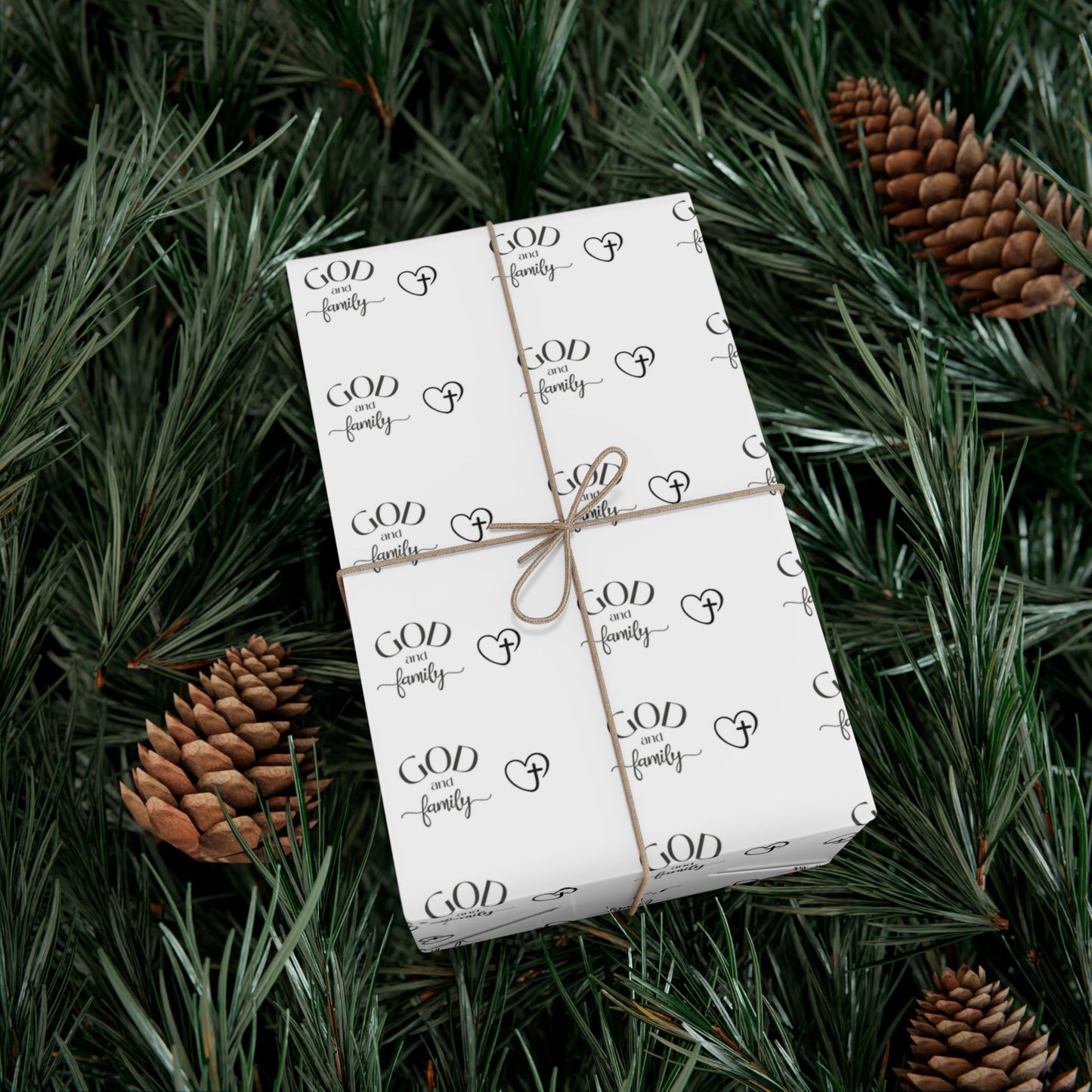 God Family  Wrapping Paper- White