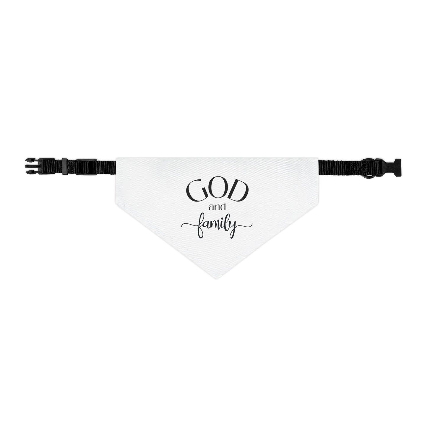 God and Family Pet Bandana Collar