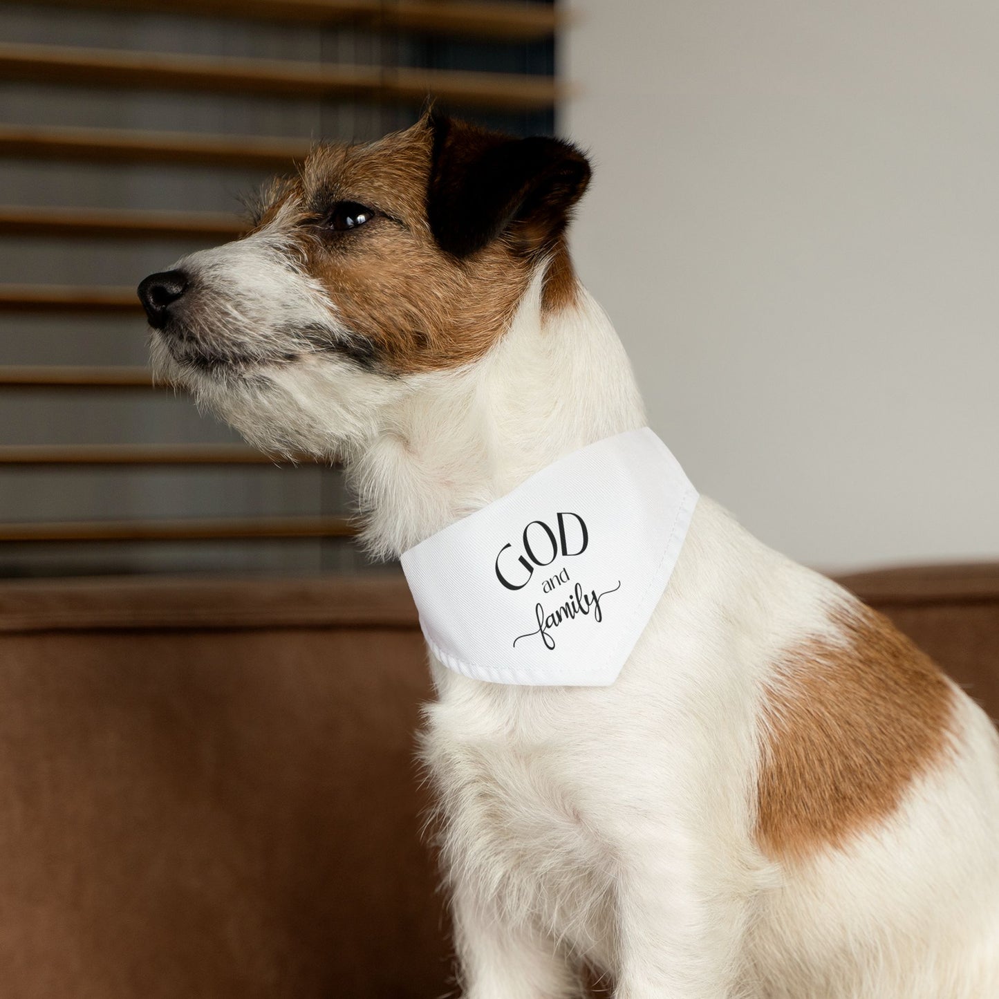 God and Family Pet Bandana Collar